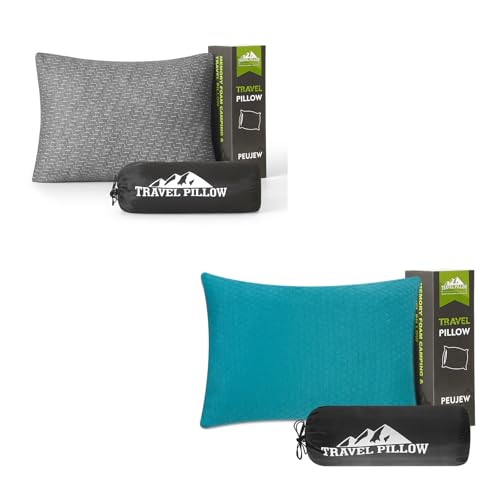 Set 2 Almohadas de viaje espuma memoria tamaño M y S miniatura 1