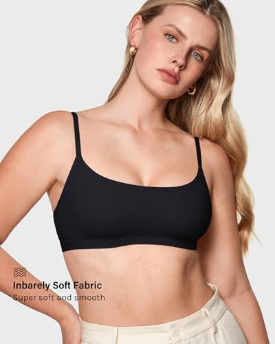 Image of INLYRIC Women's Inbarely Soft Bralettes - Cami Bras No Underwire Seamless Unlined Comfort Bralette