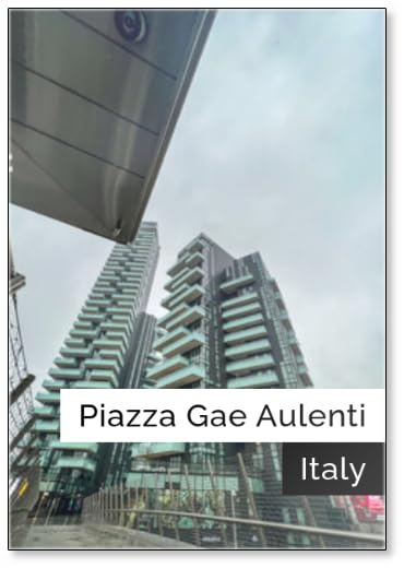 Dimensioni: 53 x 80 mm Milano, Italia - Edifici in Piazza Gae Aulenti City Life Rainy Day, Design 2, Calamita da Frigo