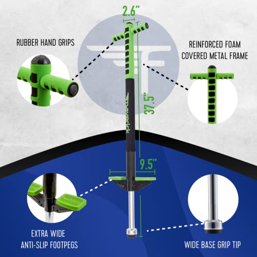 image for Flybar Maverick Foam Pogo Stick for Kids Age 5 and Up, 40 to 80 Pounds