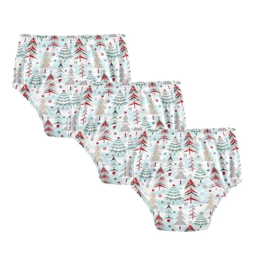 Pantalones de entrenamiento para orinal para bebés, reutilizables, para mojar la cama, bragas de entrenamiento para niños, Dibujos animados de Navidad., 3 años