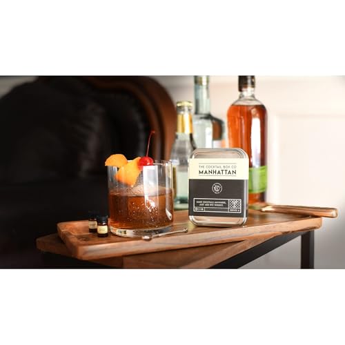 image for The Cocktail Box Co. Manhattan Cocktail Kit - Handcrafted Mixology Set