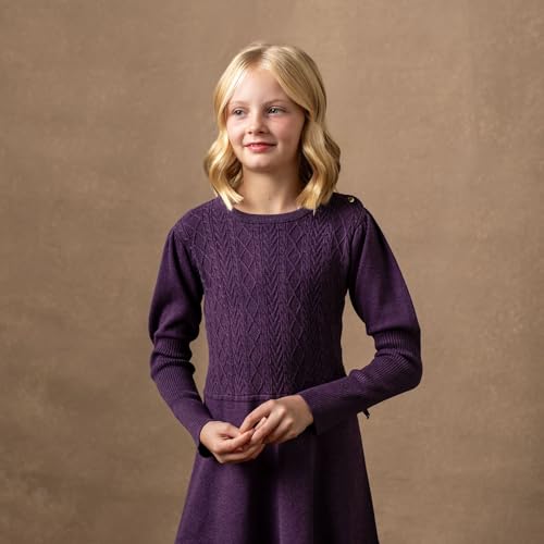 Image of Hope & Henry Girls' Milano Tipped Sweater Dress