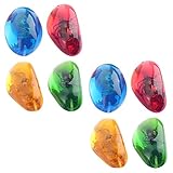 ULTECHNOVO Insekt Anhänger Bernstein Insekt Muster Bernstein Insekt Muster Anhänger 8Pcs (Gelegentliche Farbe)