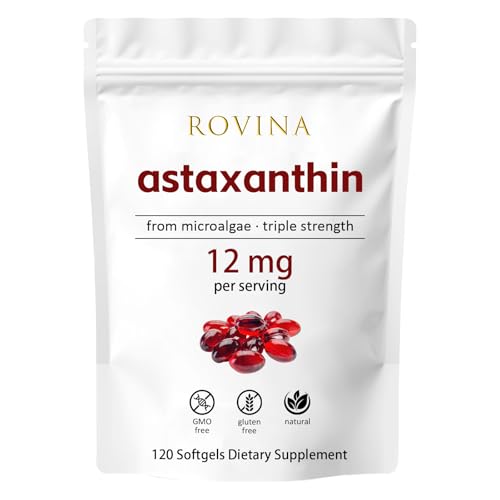 Adjustable Astaxanthin 12mg Softgels 120 Count