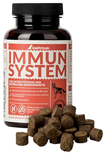 Schnüffelfreunde Immunsystem I Vitamine, Mineralien und Nährstoffe für Hunde zur Unterstützung der natürlichen Abwehrkräfte I Mit Bierhefe, Kräutermix, Omega 3 und Seealgenmehl (150g - ca. 180 Stück) Cover