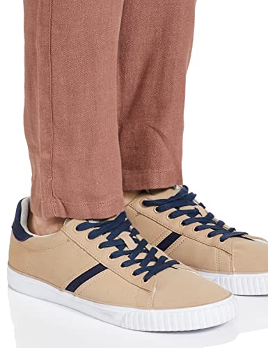 Image of Blackberrys Men Blue Solid Trousers
