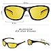 KastKing Night Vision Driving Glasses for Men Women,Full Wrap Design, Yellow Lens