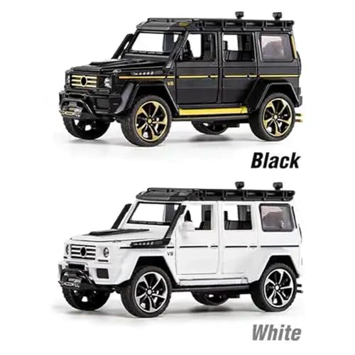 Image of 1:32 Scale BRABBUS G550 Toy Car | Metal Pullback Diecast Car for Kids with Openable Doors, Sound, Light Effects Toy for Car Enthusiasts (Color As Per Available)