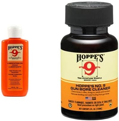 No. 9 Lubricating Oil, 2-1/4 oz. Bottle No. 9 Gun Bore Cleaner, 5 oz. Bottle