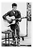 Posterlounge Bob Dylan con armonica e chitarra Poster