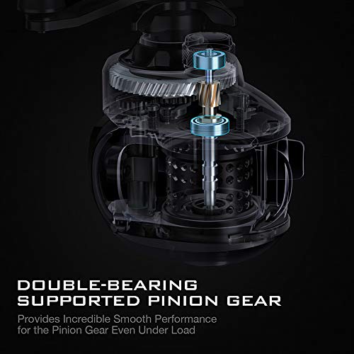 Piscifun Spark Pro Baitcasting Rolle – Low Profile Baitcaster Angelrolle, Super Compact 7,5 kg Kohlefaserzug, 11 + 1… – Bild 5