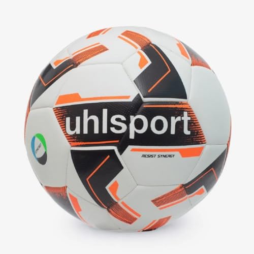 Bola de Futebol Campo Uhlsport Resist Synergy Branco/Preto Tamanho 5
