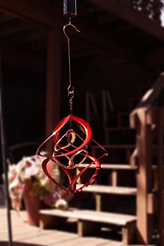 Red Carpet Studios 31092 Cosmix Wind Spinner Double Helix, 14-Inch, Red &Copper #TOP5