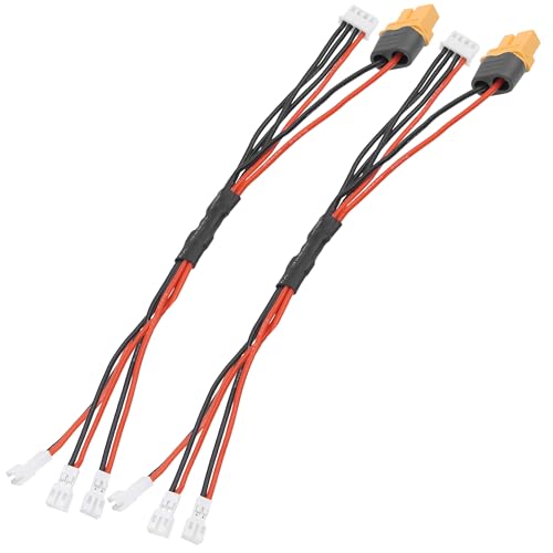 2Pcs Vgoohobby JST-PH2.0 to XT60 Parallel Battery Charging