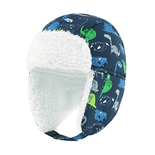 Image of BAVST Winter Trapper Hat for Boys Girls Waterproof Warm Baby Toddler Ushanka Fleece Beanie Hats for 6M-6T