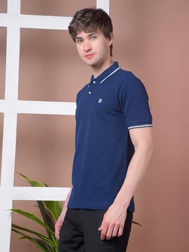 Image of Dollar Men's Pure Cotton Solid Green Color Polo T-Shirt
