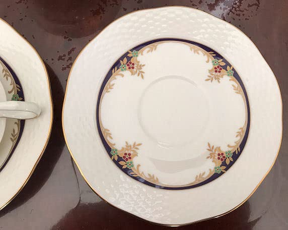 【未使用品】NARUMI シーボルト絵付ボーンチャイナ デミタスカップ&ソーサー NARUMI BONE CHINA ナルミボーンチャイナ カップ＆ソーサー 6客