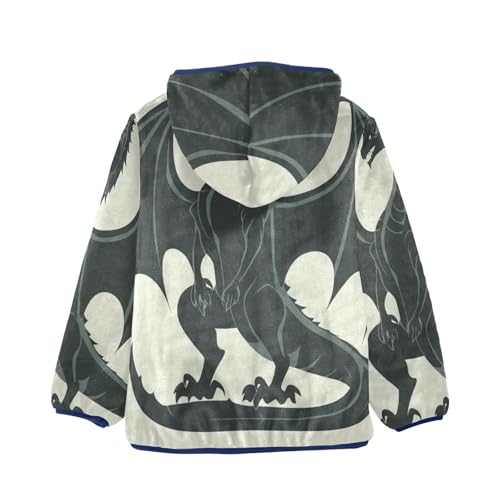 Legend Dragon Girls Fleece Jacket Girls Fall Jacket Girls Zip Up Hoodie Girls Sherpa Jacket 2-10T2