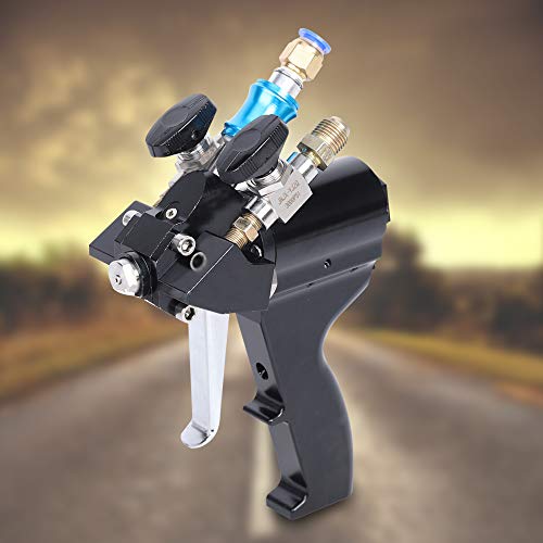 Polyurethane Foam Spray Gun, 35MPA P2 PU Polyurea Pouring Air Purge Sprayer 0.2-0.12mpa High Pressure Self Cleaning Coating Spray Gun Wall Roof Construction for spraying paints such as primers, stains