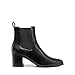 DREAM PAIRS Women's Retro Elastic Chelsea Ankle Boots Fashion Low Chunky Block Heel Pointed Toe Fall Heeled Booties Shoes,Size 7.5,Black-Pu,SDAB2314W