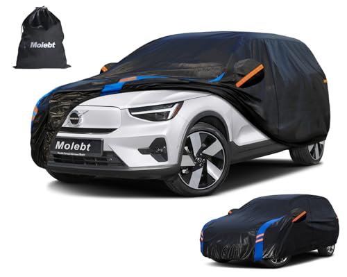 Image of Custom Fit SUV Car Cover for Volvo XC40 / XC40 Recharge / EX40 (2019-2026), Upgraded Waterproof All Weather Outdoor Auto Cover with Driver Door Zipper & Mirror Pockets, UV /Snow /Dust Protection