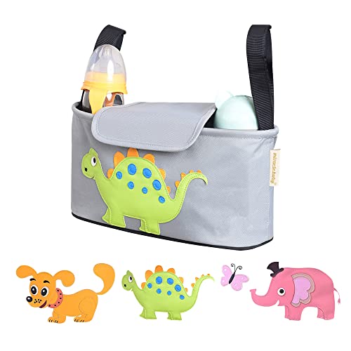 Förvaringsväska för barnvagn och barnvagn Langer Organizer Barnvagn Access Maternity med mugghållare (ny dinosaurie)