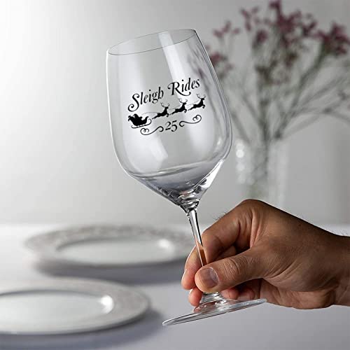 Verres à vin rouge Sleigh Rides 25 de qualité supérieure - 6