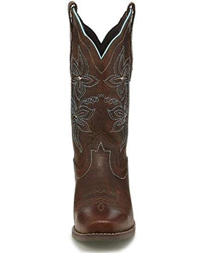 Justin Boots Womens Cadee Casual Boots Mid Calf Low Heel 1-2" - Brown - Size 6 B4