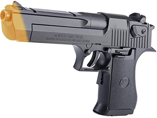 Evike Softair Full Size Licensed Desert Eagle Electric Blowback Airsoft Pistol - Black