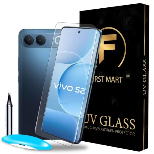 Image of FIRST MART Military-Grade Gorilla UV Tempered Glass For Vivo S2 5G - 9H Hardness, Edge-to-Edge, Bubble-Free