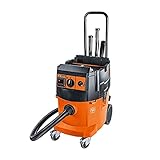 Fein Turbo II X AC HEPA Dust Extractor Vacuum Cleaner - 1100 Watts, 153 CFM Suction Capacity, 98 PSI Static Water Lift, 31.9 Pound Weight - 92030060990
