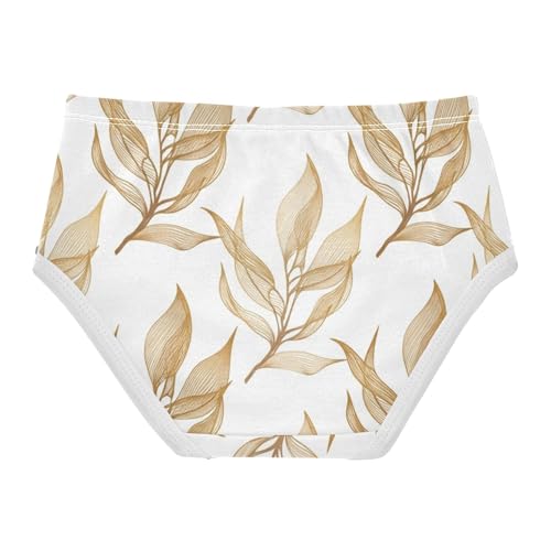 Leaf White Toddler Girls Underwear 2t Cotton Little Girl Panties Durable Briefs Underpants2