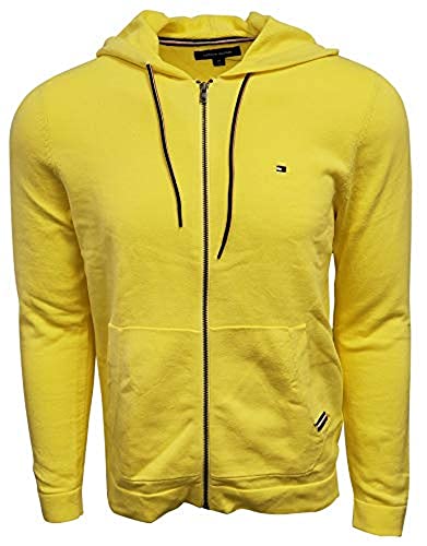 Tommy Hilfiger Men's Full Zip Hoodie (XXX-Large, Yellow)
