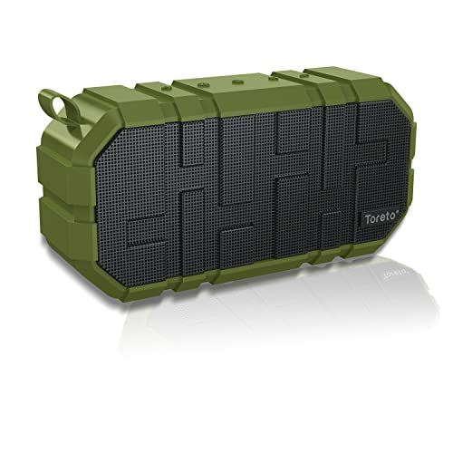 Image of Toreto TOR-325 Boom+ 10W Portable Bluetooth Speaker | Stereo Speaker with Heavy Bass| Up to 6 Hours Playtime | in-Built mic | IPX5 Water Resistant, Green