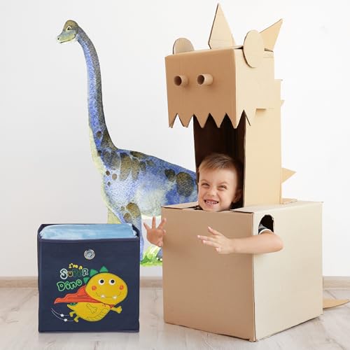Cajas de almacenaje infantiles Relaxdays de 30x30x30 cm con dibujos de animales 4