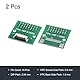 sourcing map 2 Stück FPC FFC PCB Konverter Steckerplatine 16P 0.5mm auf Buchsenseite 1mm Rückseit auf DIP 2.54 mm für LCD 3D Drucker DVD TV Laptop Audio