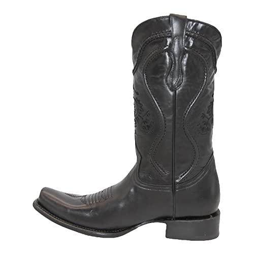 Men's Genuine Leather Dress Cowboy Boot Mid Calf2