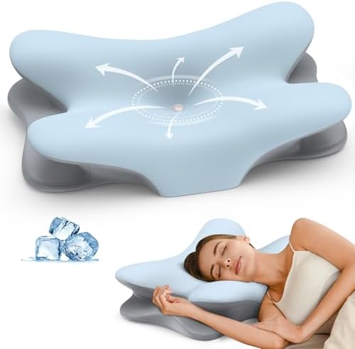 Cervical Neck Pillow for Pain Relief - Ergonomic Side Sleeper Pil...