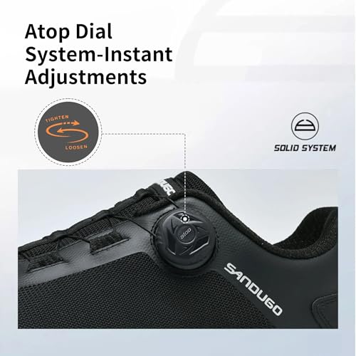 Image of MTB Mountain Bike Shoes for XC /Enduro /DH Cycling, Speed Lace Dial System Stability(Flat Pedal /Clipless Version)