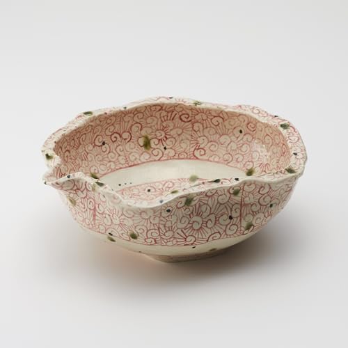片口(大)赤絵 × 1個 陶芸 鉢 皿 手作り 岩手県 陸前高田市 陸前高田 季仙窯
