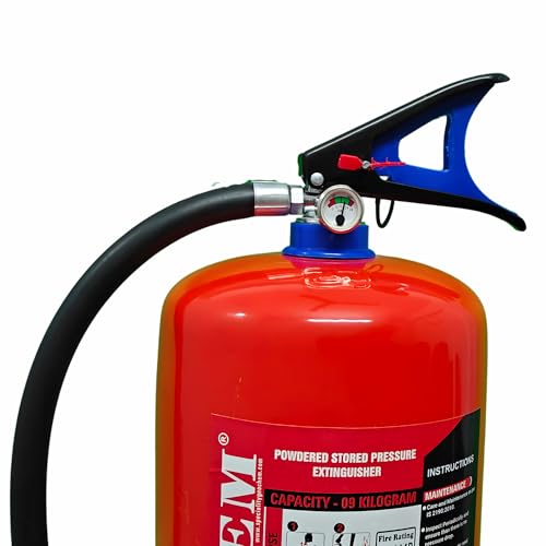 Image of ABC Multipurpose Dry Powder Fire Extinguisher - ISI Certified, Portable & Easy to Use - for Home, Office, Car, Shop, Kitchen - Fire Safety Equipment (9kg)