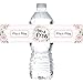 Pink and White Mr & Mrs Water Bottle Stickers/Birdal Shower Bottle Wrappers/Wedding Party Bride to Be Water Labels Supplies (Set of 32)