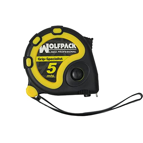 WOLFPACK LINEA PROFESIONAL - Flexometro 5 Metros Con Freno Grip Speci