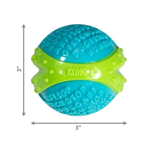 KONG – CoreStrength Ball - Langlebiges Kauspielzeug für Zahnpflege – Für Große Hunde