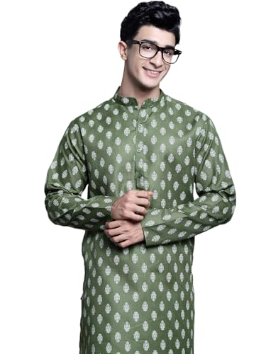 Image of Jompers Men's Cotton Regular Fit Casual Kurta