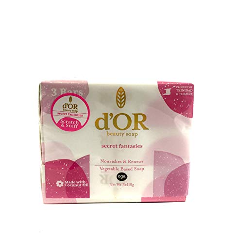 d'OR Vegan Beauty Soaps Combo Pack 3x115gram (d'OR Bath Soaps Secret Fantasies)