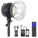 [Amplia aplicación] Temperatura de color ajustable de 3200K a 5600K, brillo regulable de 10% a 100%, adecuado para varias ocasiones, como fotografía al aire libre, fotografía de estudio, transmisión en vivo, grabación de video, retrato, etc.