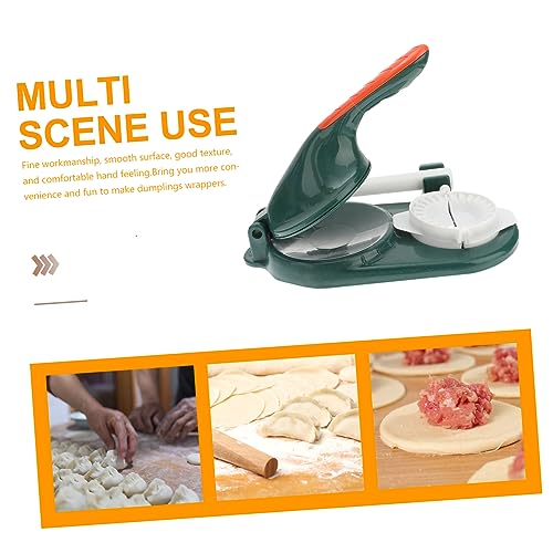 Hemobllo 1Set Manual Dumpling Skin Maker Upgraded Dough Press for Easy Wrapping Secure Handles for Maximum Pressure Versatile for Dumplings Other Dough Foods Sturdy