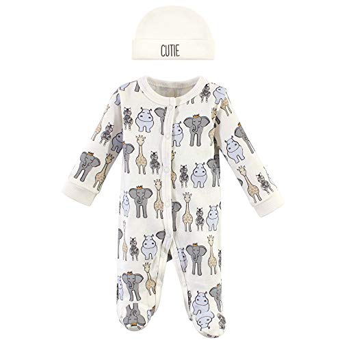 Image of Hudson Baby Unisex Baby Sleep and Play and Cap